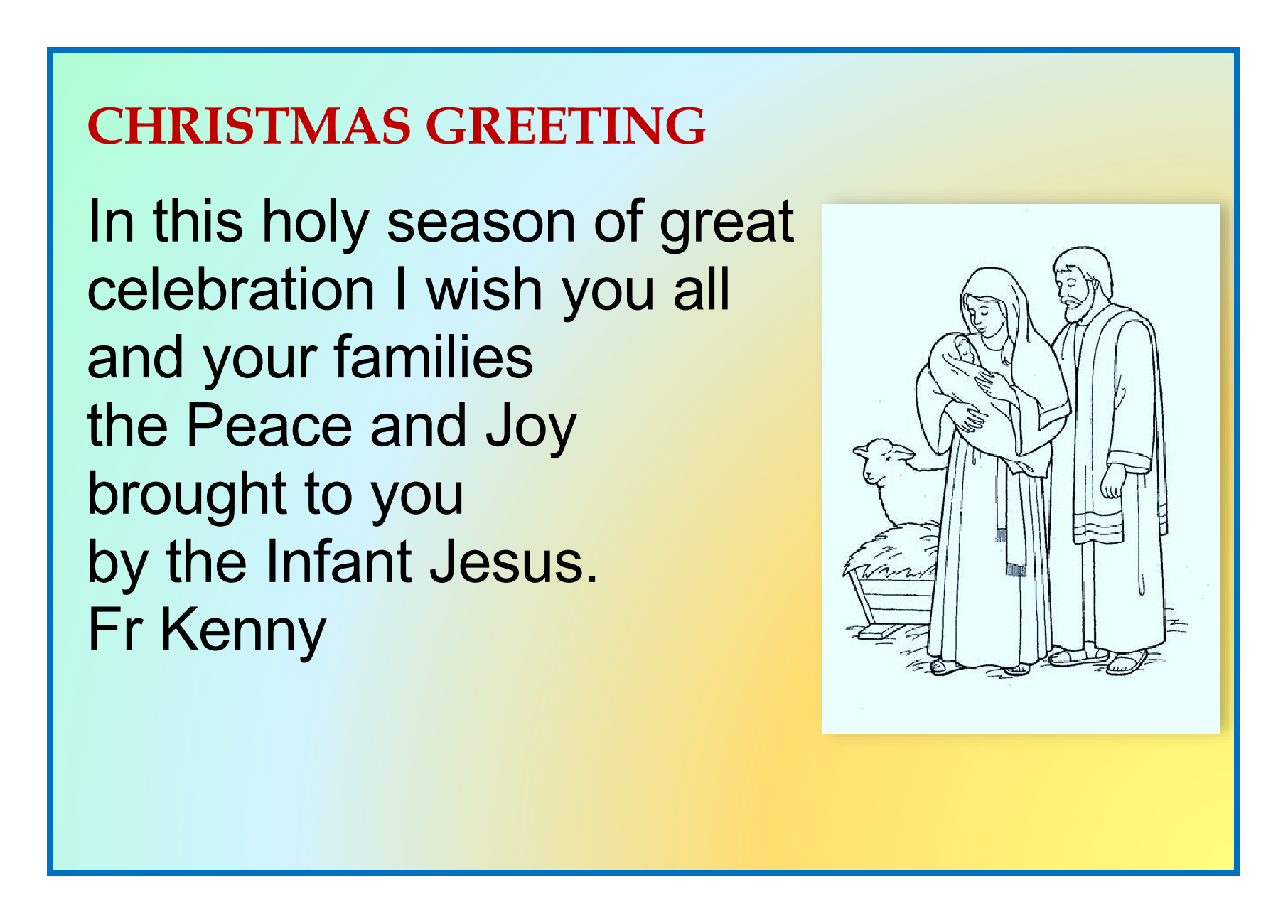 Christmas Blessing Page 1