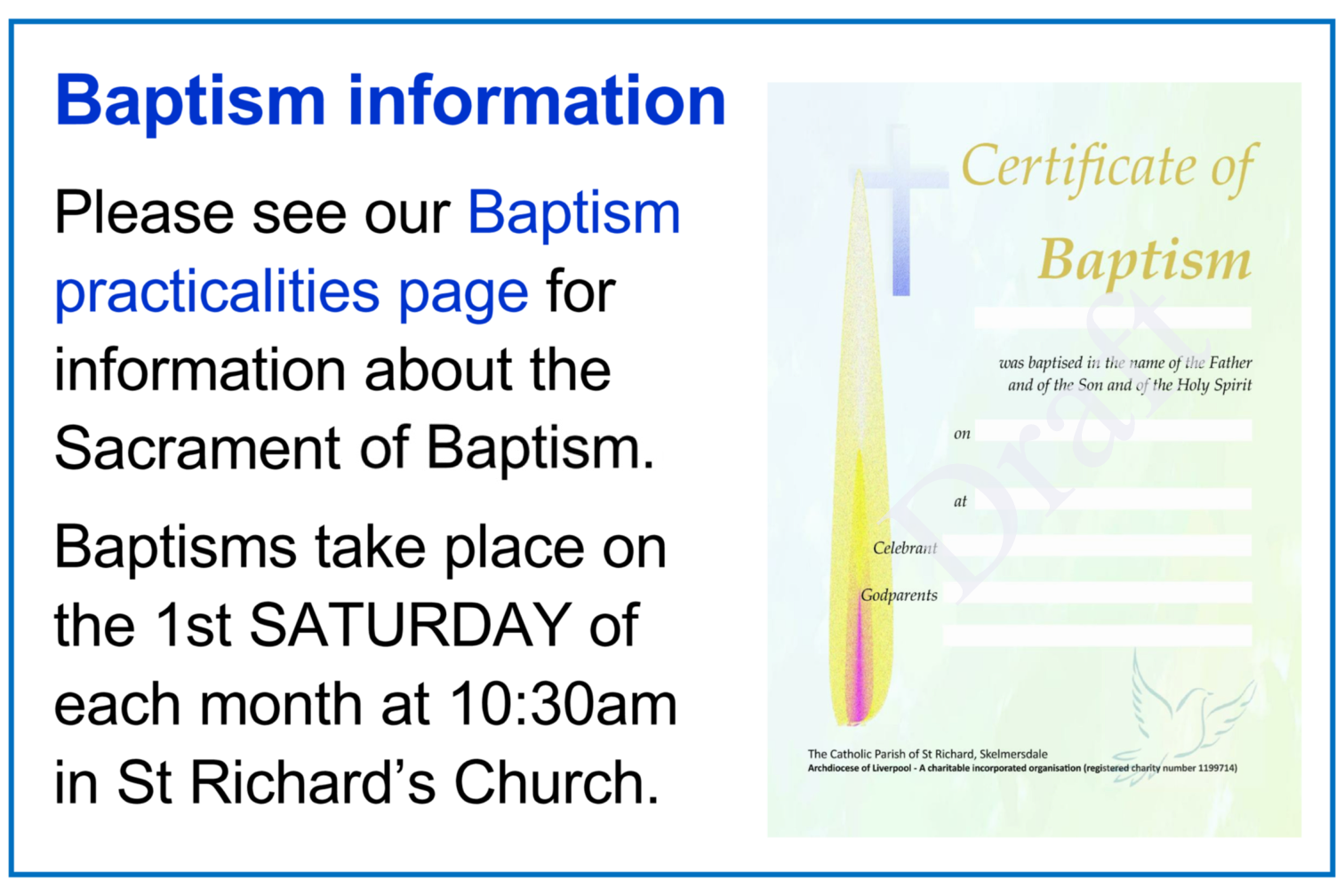 Baptism Info