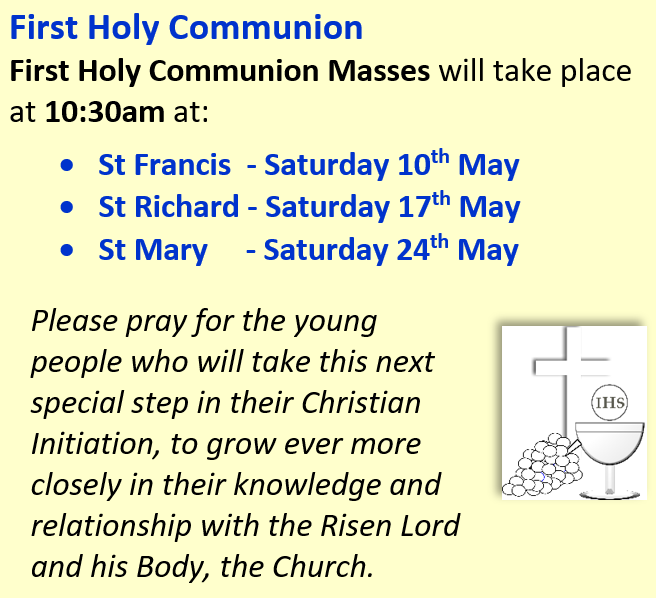 First Communions May 2025 v2