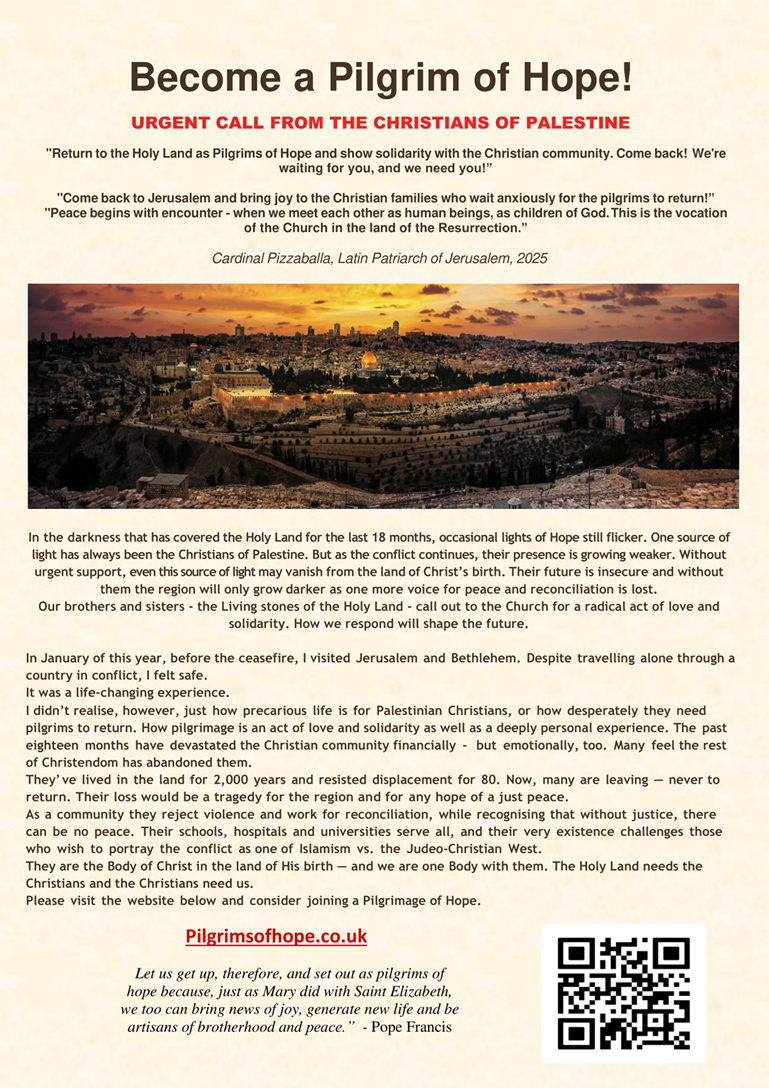 Pilgrims of Hope for the Holy