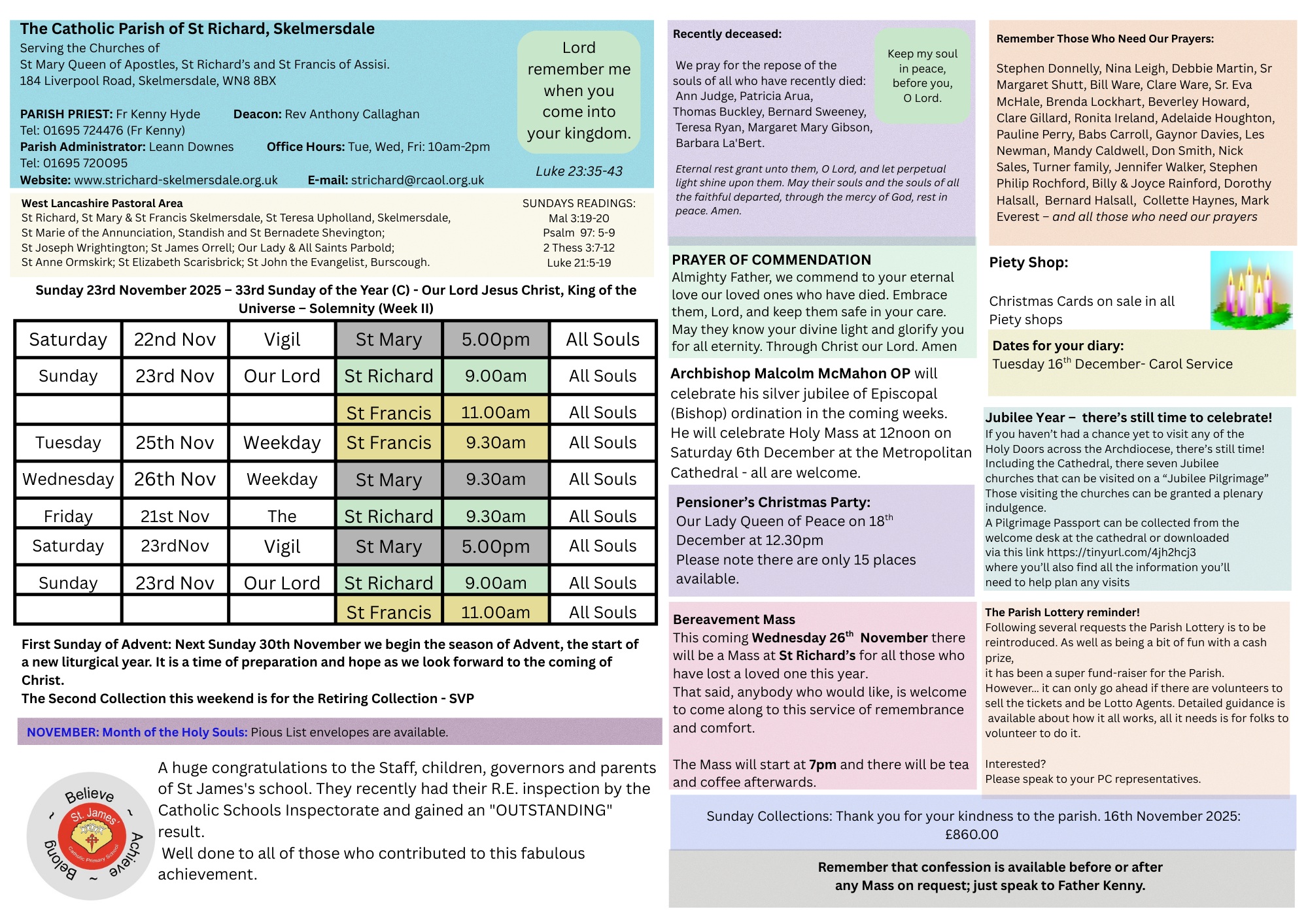 Newsletter 22nd November 2025