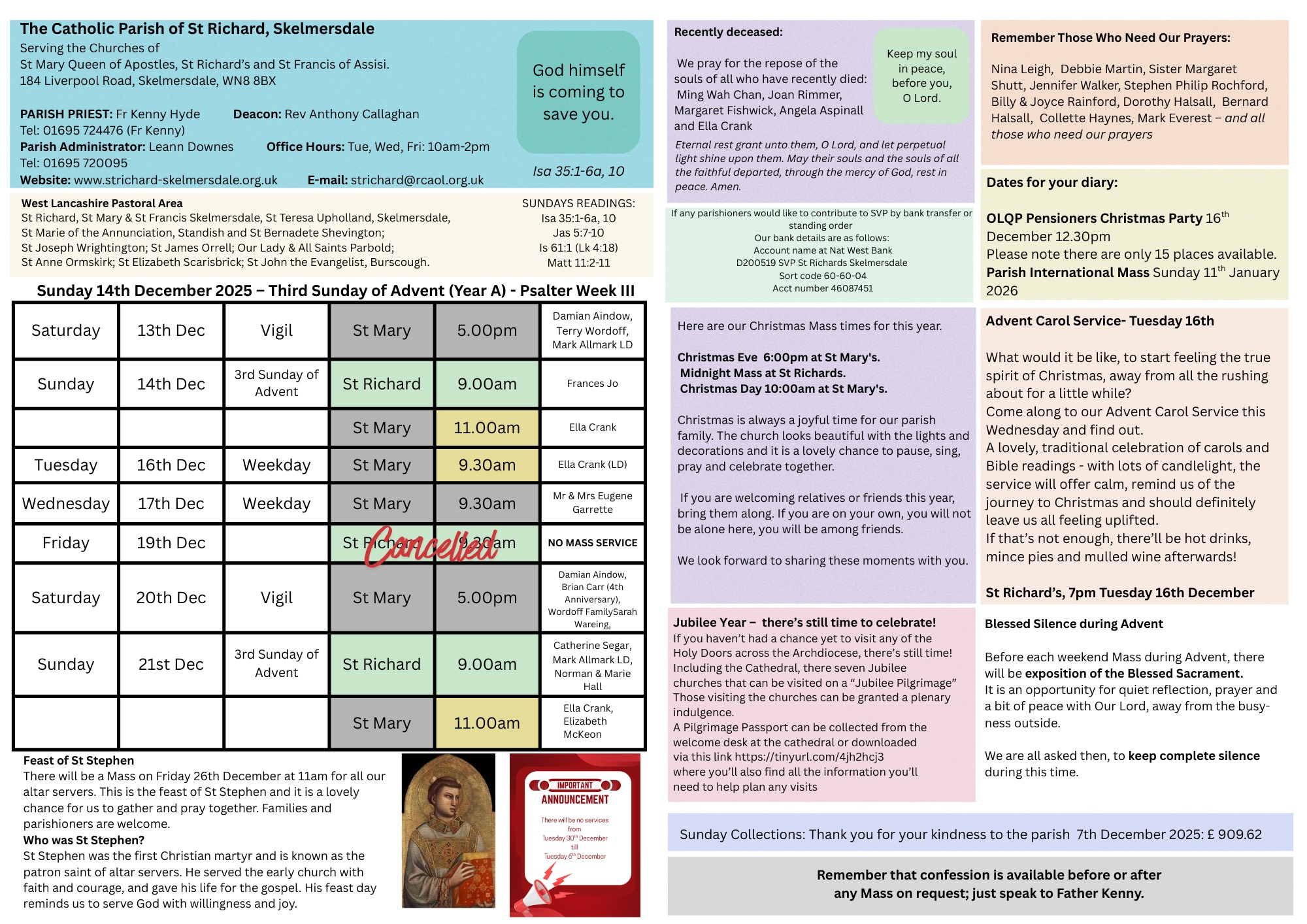 Newsletter 14th December 2025